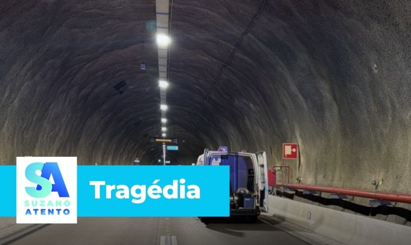 Motociclista morre em acidente dentro do túnel do Contorno Sul em São Sebastião