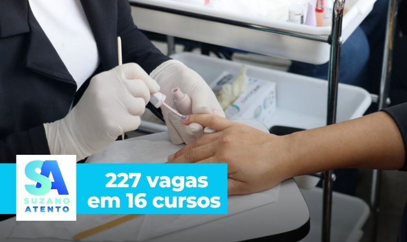 Saspe abre inscrições para 227 vagas em 16 cursos gratuitos em Suzano